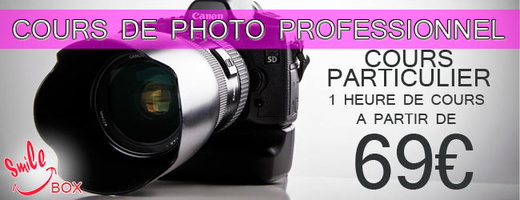Promotion cours particulier de photographie professionnelle